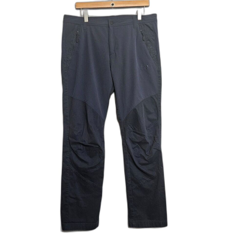 Jack Wolfskin Function 65 Double Knee Hiking Pants Men's L 34X32 Organic Cotton